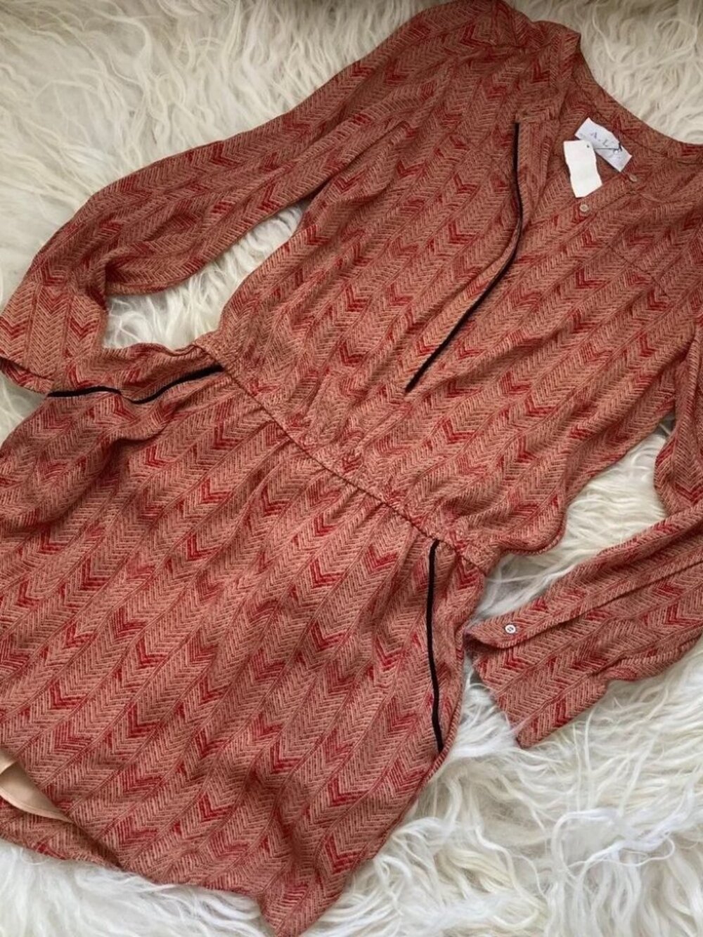 A.L.C. Silk Knee-Length Dress 2163 - Picture 4 of 6